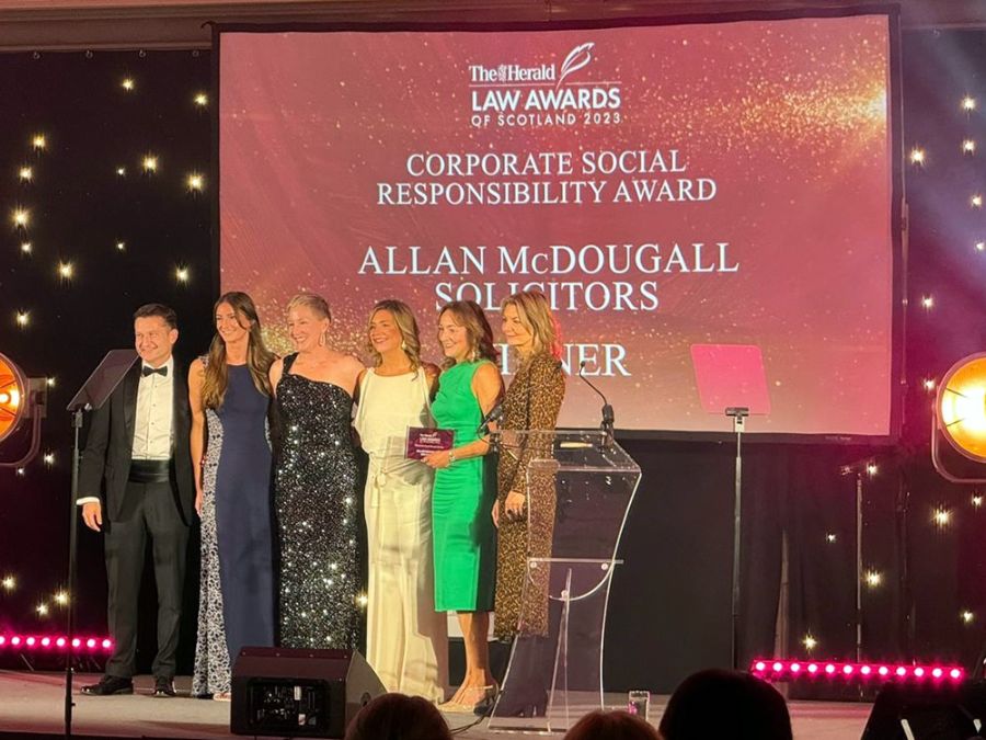 The award winning law team of Allan McDougall Solicitors