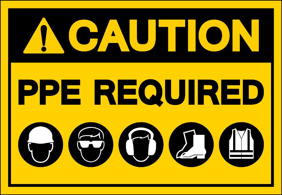 PPE required sign